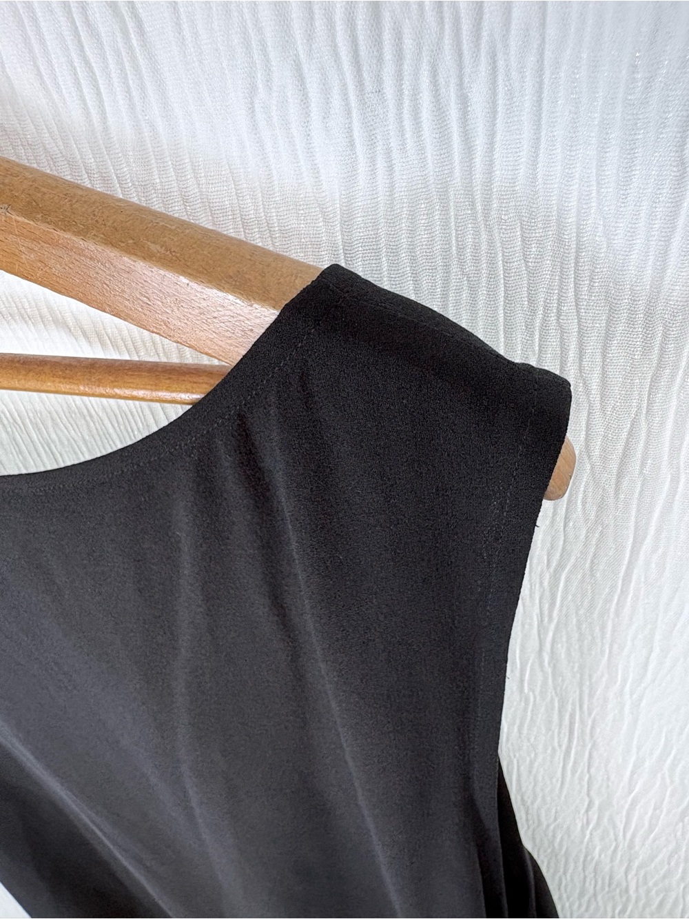 Eileen Fisher Silk Black Tunic Top, High Low Hem, Size XL 14 16 - Picture 8 of 12
